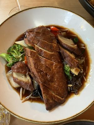 crispy vegan duck  at Kamala Vegan in Berlin