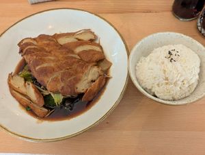 Vegan fried duck at Kamala Vegan in Berlin