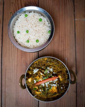 vegetarian paneer saag at Everest Nepalese & Indian Cuisine - Nepali Indian Restaurant in Lexington
