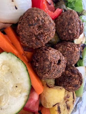 Make your own vegan platter at Pita Grill & Creperie Warren in Warren