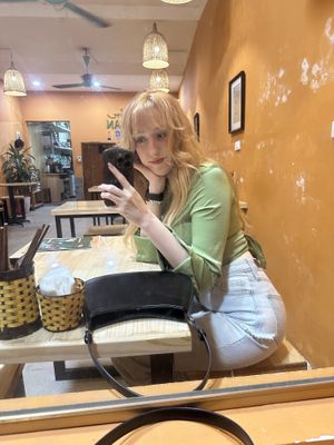 Restaurant and me haha  at Hem Vegan in Hanoi