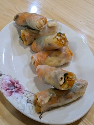 Spring Rolls at Hem Vegan in Hanoi