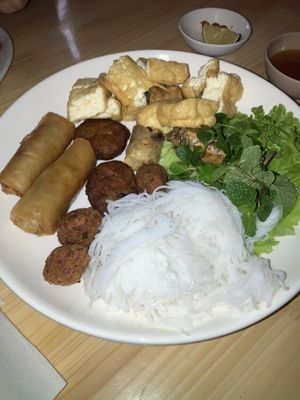 bun dau met nothing special  at Hem Vegan in Hanoi