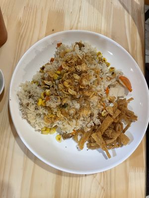 Fried rice   at Hem Vegan in Hanoi