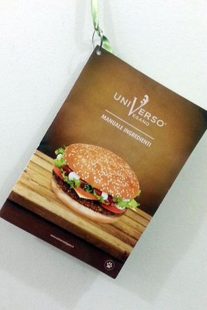 Universo Vegano, a very detailed book of ingredients. Great idea!  at V36 Bar & Vegan Food in Savona