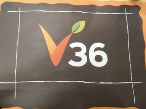 Logo at V36 Bar & Vegan Food in Savona