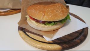 Amazing big smokey vegan burger at universo vegano! at Universo Vegano in Rome