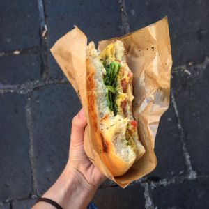 Focaccia ❤️ at Universo Vegano in Rome