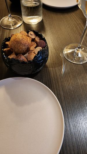 Starting snack - sweet potato croquette at Toast & Oak in Queenstown