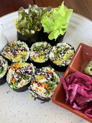 RAW sushi   at ETHOS Wholefood Cafe & Shala in Koh Phangan