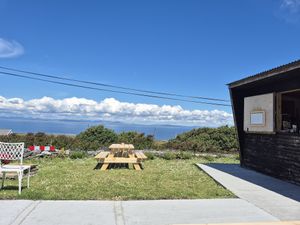 Out doors seating at Minnie's Café in Inishmor