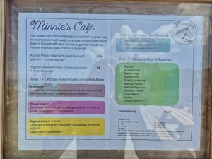 Menu at Minnie's Café in Inishmor