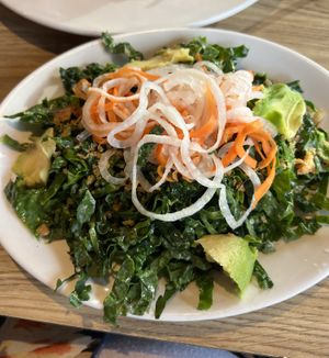 Kale salad (this is just half!, no cheese)  at Wheat Penny Oven and Bar in Dayton