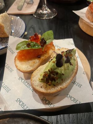 Vegan toasts  at Bistro op 3 in Medemblik