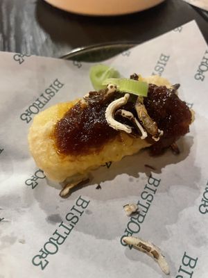 Fried sushi rice with XO sauce  at Bistro op 3 in Medemblik