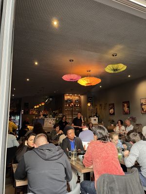 View inside from the street seating  at Yume Ramen Hamburg in Hamburg