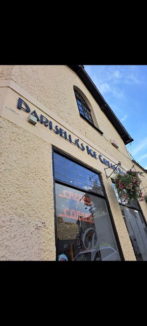 Outside store at Parisella's Ice Cream Parlour in Conwy