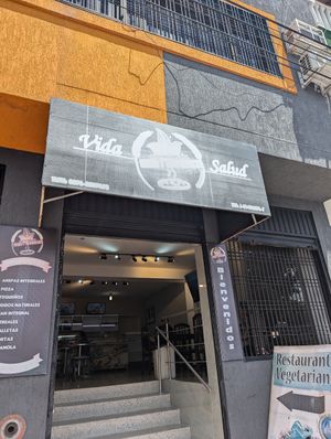 The signage at Restaurante Vegetariano in San Cristobal