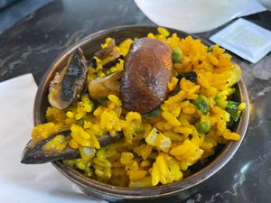 Mushroom paella   at ORA in Tynemouth