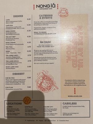   at Nong Lá Vietnamese Cafe in Culver City