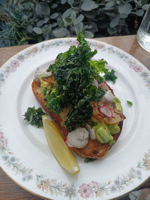 Avo toast at Local Customs in Adamstown