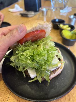 Vegan burgerr  at Konga Burger - San Francisco in Chihuahua