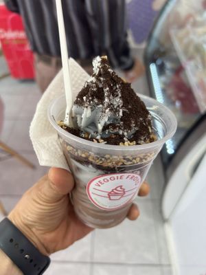 Medium size cup  at Veggie Froyo in Chihuahua