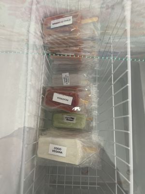 Vegan icicles   at Veggie Froyo in Chihuahua