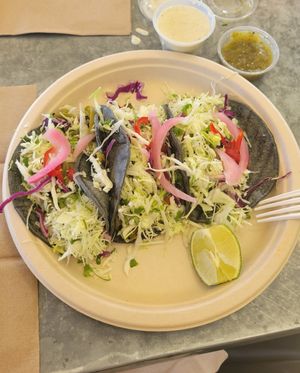 Nopales tacos at Green Tomato Grill in Orange