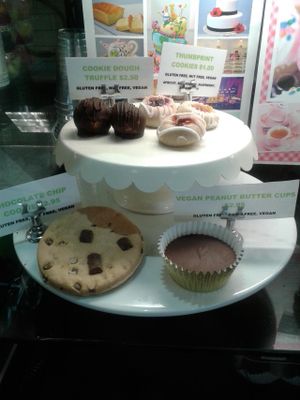 vegan selection plus brownies at Green Tomato Grill in Orange