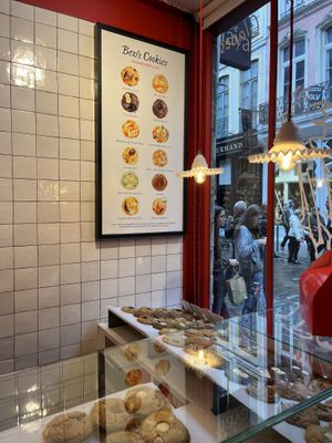 Liste de cookies  at Ben's Cookies in Lille