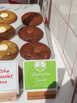 One Vegan cookie choice at Ben's Cookies in Lille