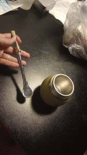 Traditional maté at Chá Mercante in Porto