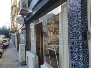 Outside at Chá Mercante in Porto