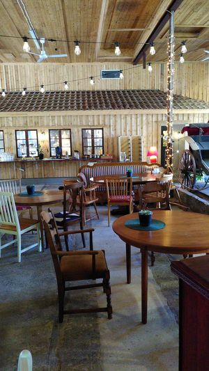 The interior at Kullagårdens Glutenfria Stenugnsbageri in Varberg