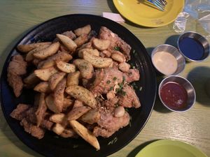 This is not a chicken!!  at Chicken in the Kitchen in Seoul