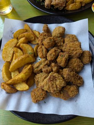 The most delicious vegan chicken! at Chicken in the Kitchen in Seoul