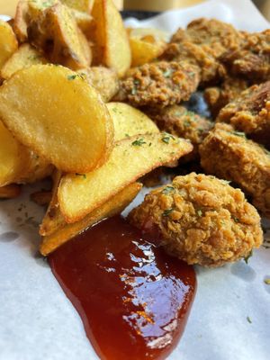 Best vegan chicken !!!  at Chicken in the Kitchen in Seoul