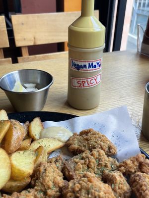 Vegan spicy mayo   at Chicken in the Kitchen in Seoul
