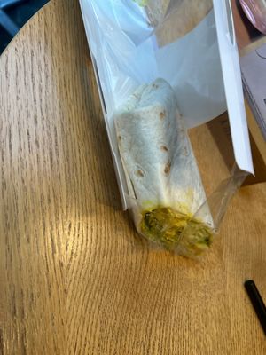 coronation chicken wrap  at Wulf Deli in London