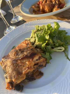 Vegan Moussaka  at Liatero in Naxos