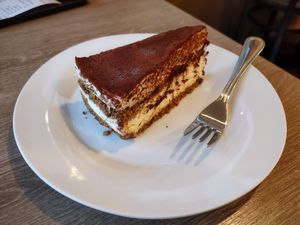 Tiramisu at Veggie House in Los Angeles