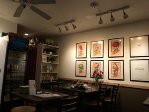 Cozy restaurant at Veggie House in Los Angeles