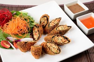 Crispy Seaweed Rolls  at Veggie House in Los Angeles