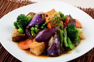 Spicy Eggplant  at Veggie House in Los Angeles