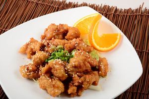 Orange Chicken  at Veggie House in Los Angeles