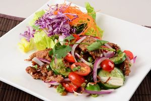 Spicy Beef Salad  at Veggie House in Los Angeles