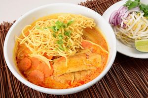 Khao Soi (Curry Noodle) at Veggie House in Los Angeles