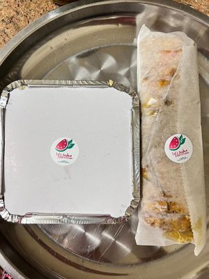 Lasagna and Shawarma wraps were the first dishes to deliver! at Zada Kitchen in Ramallah