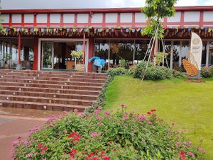 restaurant exterior at Samten Hills Vegetarian Restaurant in Da Lat